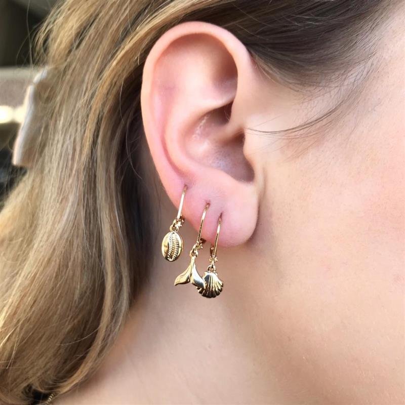 BRINCO DE ARGOLA CONCHA 