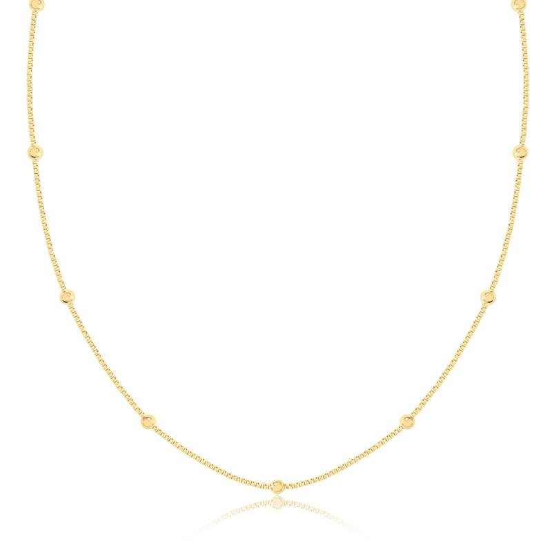 GARGANTILHA VENEZIANA BOLINHA/45CM