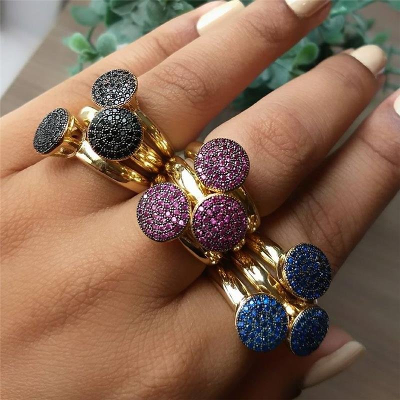 ANEL CHUVEIRO ZIRCÔNIA CRAVEJADA