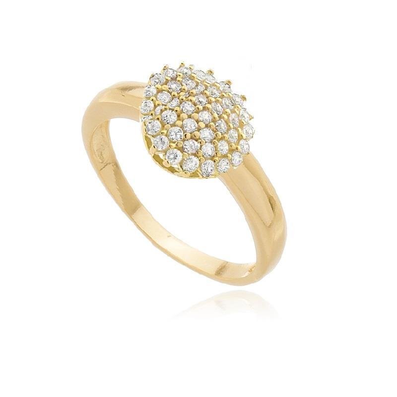 ANEL CHUVEIRO REDONDO CRAVEJADO - CRISTAL