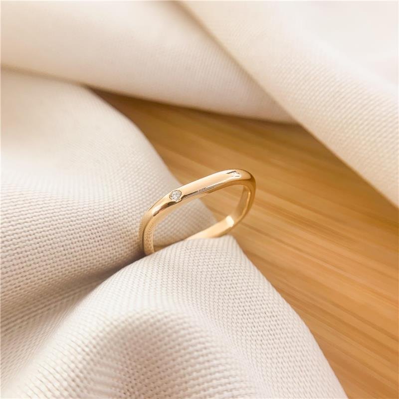 ANEL DELICADO QUADRADO - CRISTAL