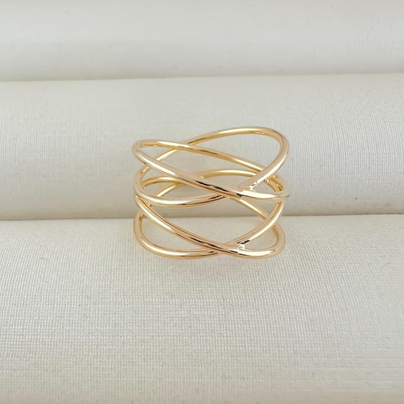 ANEL QUATRO AROS FORMATO DE X