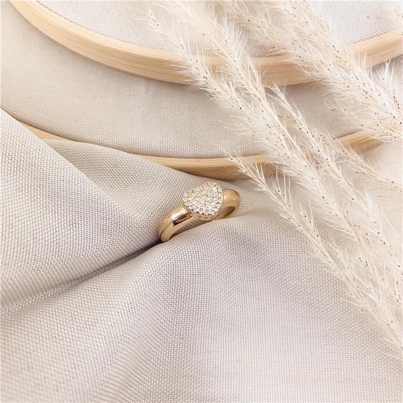 ANEL CHUVEIRO CORAÇÃO - CRISTAL