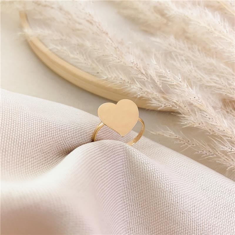 ANEL ARO FINO CORAÇÃO LISO