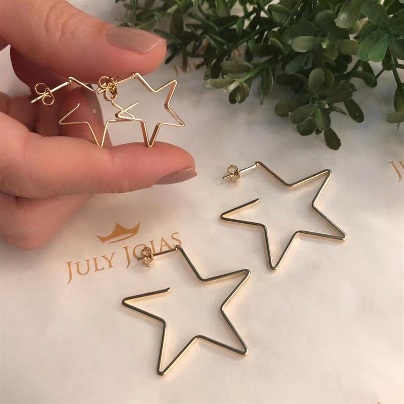 ARGOLA ESTRELA LISA