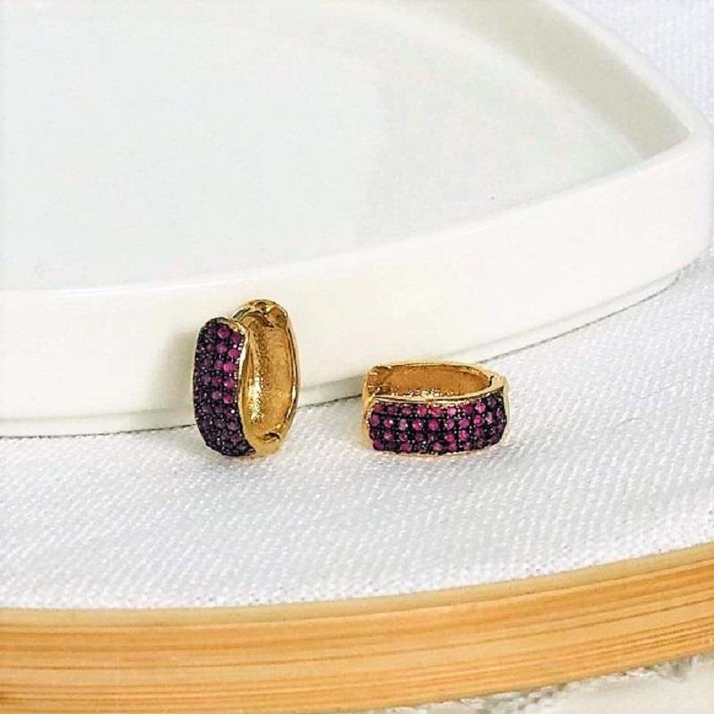 ARGOLA CRAVEJADO OVAL