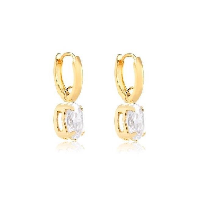 ARGOLA ENCAIXE PEDRA OVAL - CRISTAL