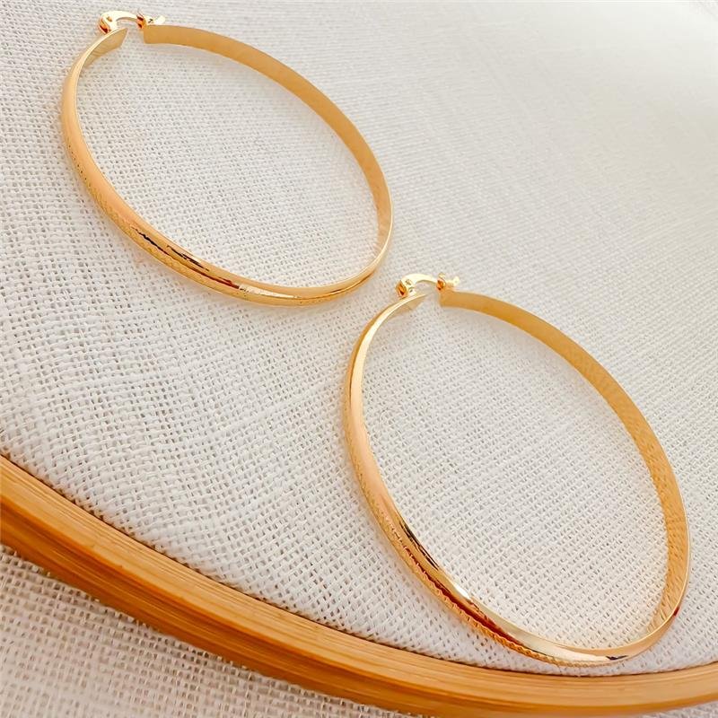 ARGOLA FECHO ITALIANO REDONDA TRABALHADA/5CM