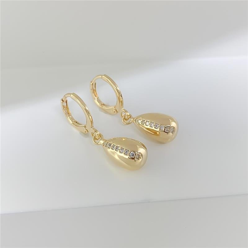 ARGOLA ENCAIXE COM PINGENTES GOTA - CRISTAL