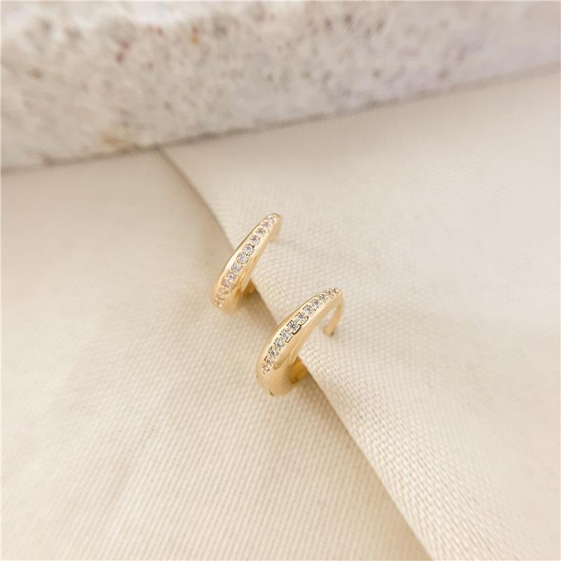 ARGOLA ENCAIXE CRAVEJADA - CRISTAL