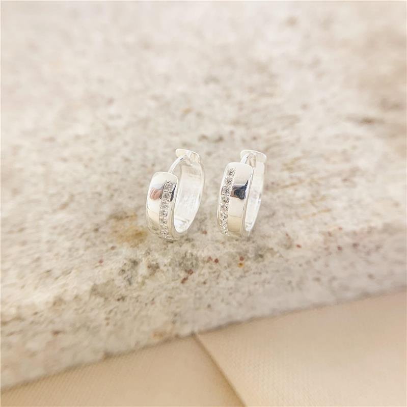 ARGOLA ENCAIXE CRAVEJADA - CRISTAL