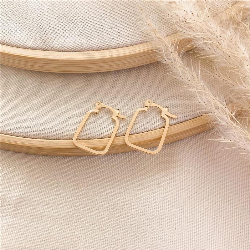 ARGOLA FECHO ITALIANO RETANGULAR/19MM