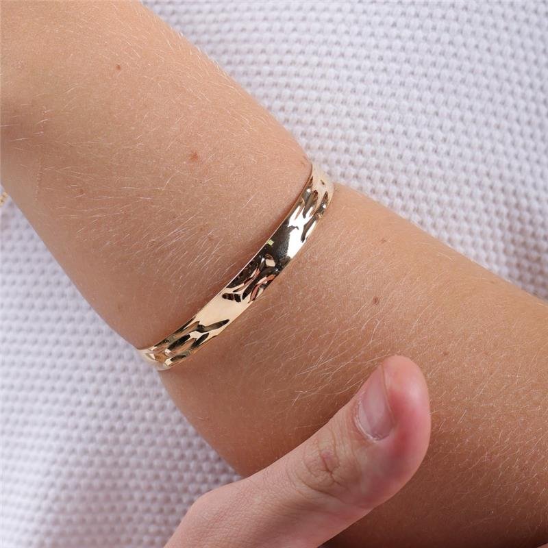 BRACELETE ARCO ABERTO TRABALHADO