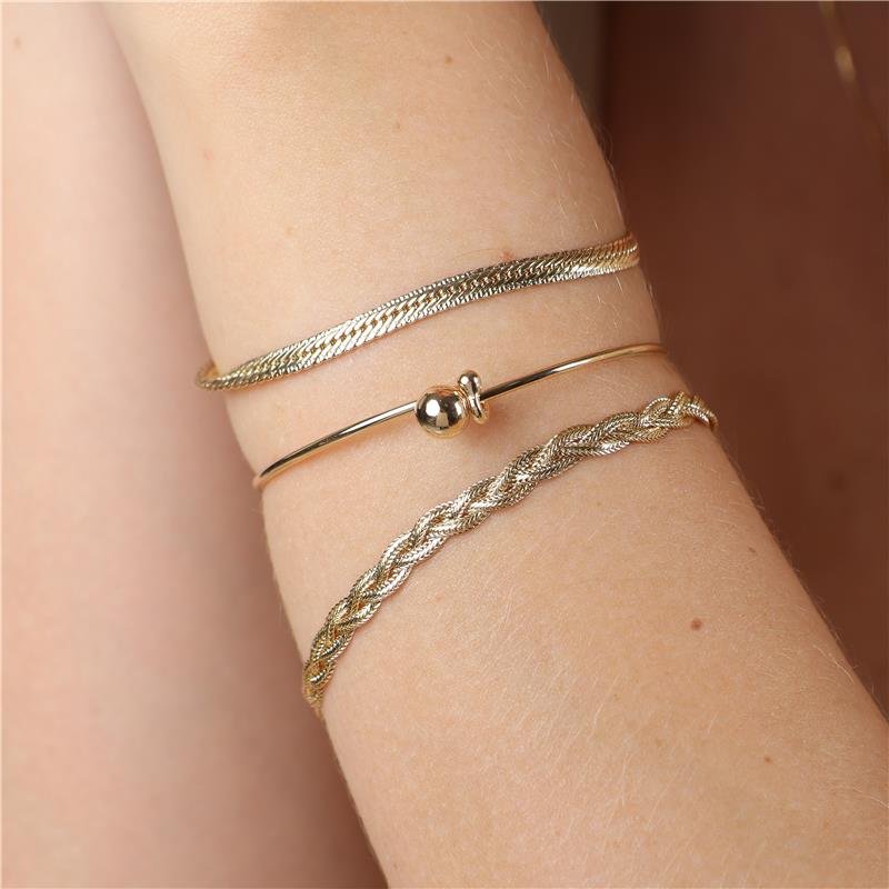 BRACELETE ARCO COM DETALHE BOLA