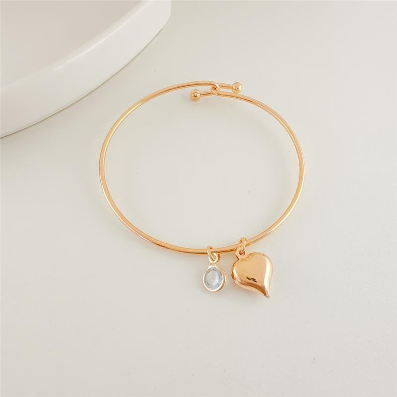 BRACELETE CORAÇÃO COM PONTO DE LUZ
