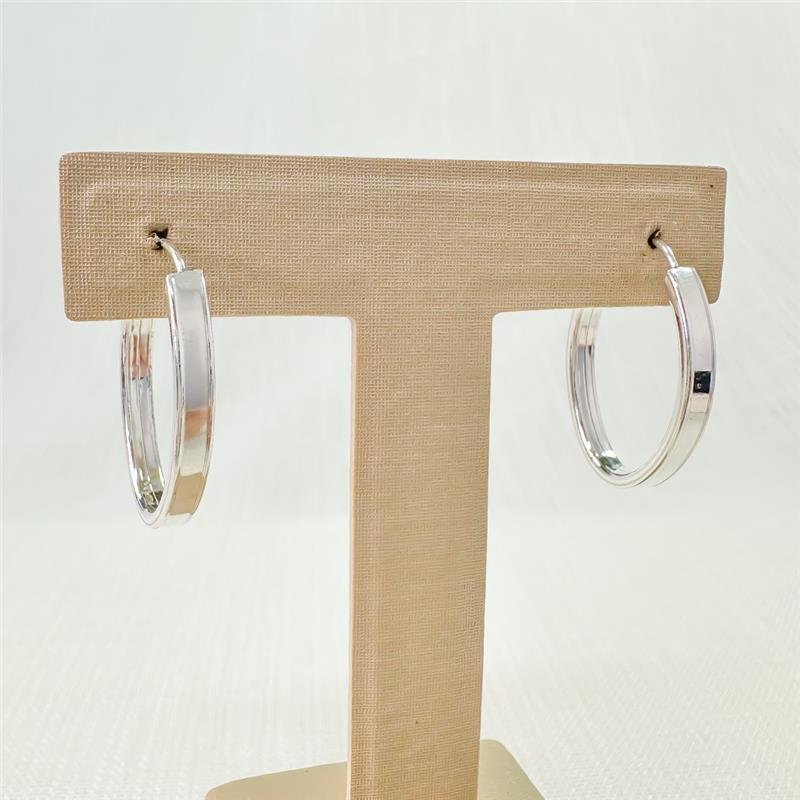 ARGOLA ENCAIXE OVAL PRATA 925