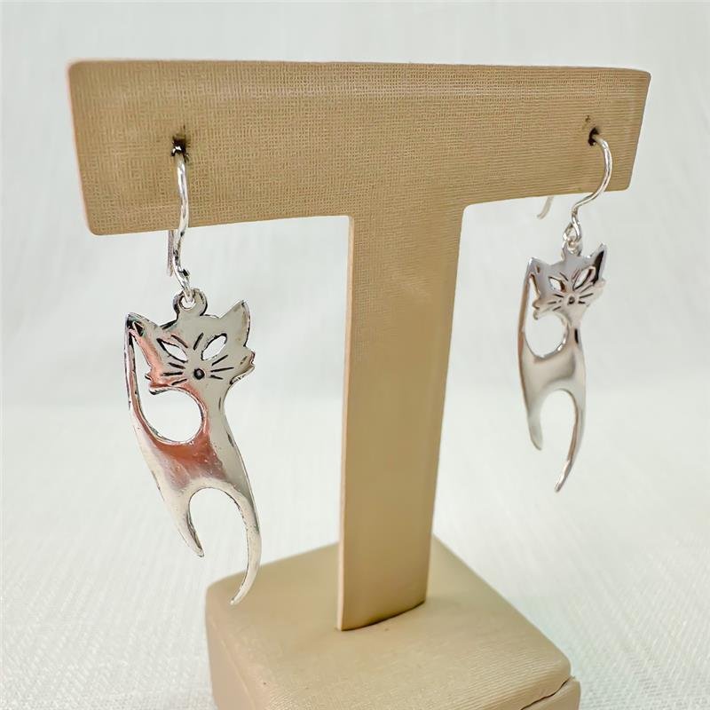 BRINCO ANZOL GATINHO/5CM PRATA 925