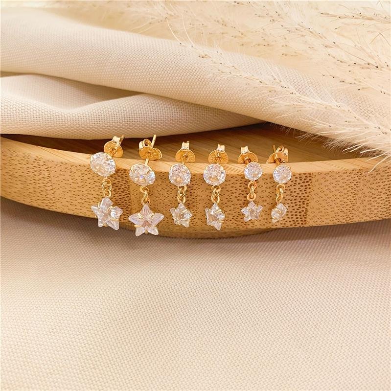 KIT DE BRINCOS ESTRELAS