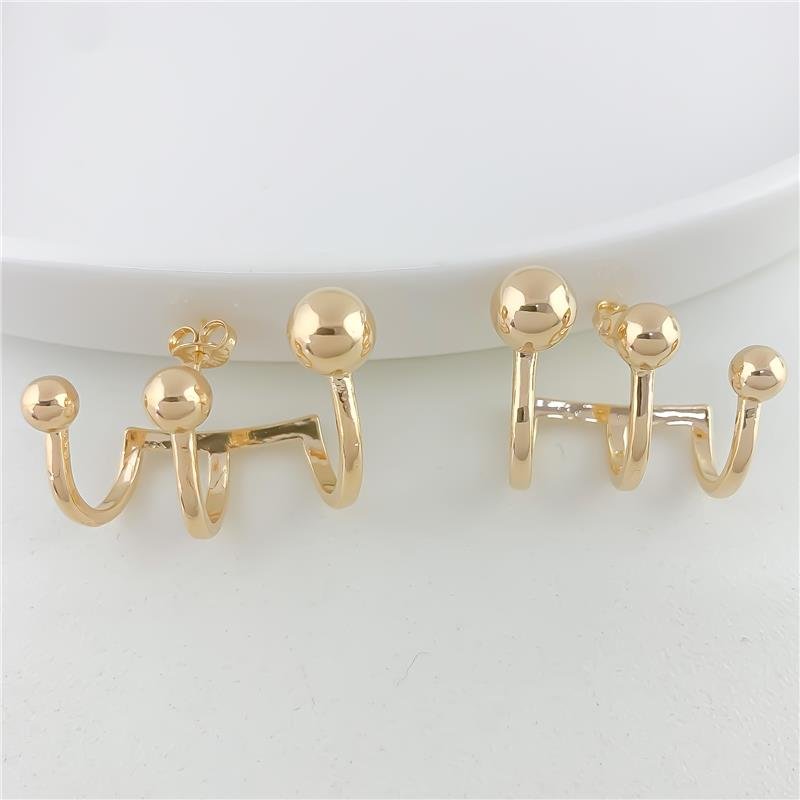 BRINCO EAR HOOK TRIO MEIA BOLA