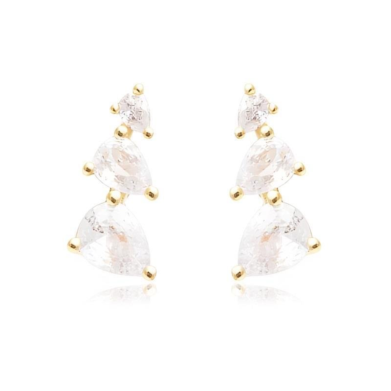 BRINCO EAR CUF TRIO DE GOTINHAS - CRISTAL