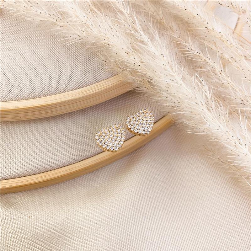 BRINCO FIXO CORAÇÃO - CRISTAL