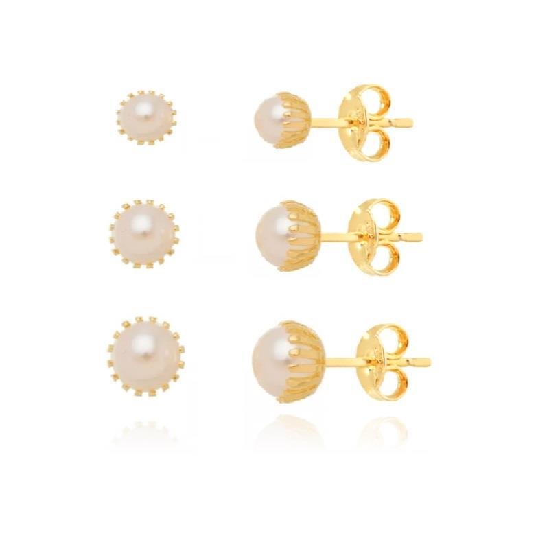 KIT DE BRINCOS PÉROLA