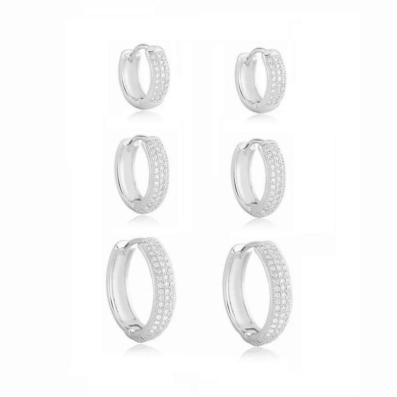 KIT DE ARGOLAS CRAVEJADA/15X12X9 - CRISTAL