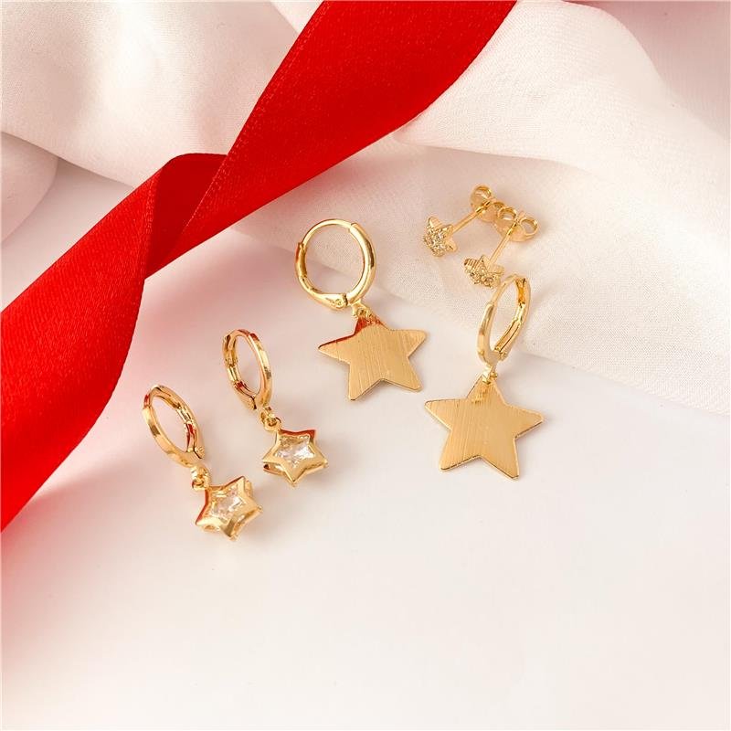 KIT DE ARGOLAS ESTRELA - CRISTAL