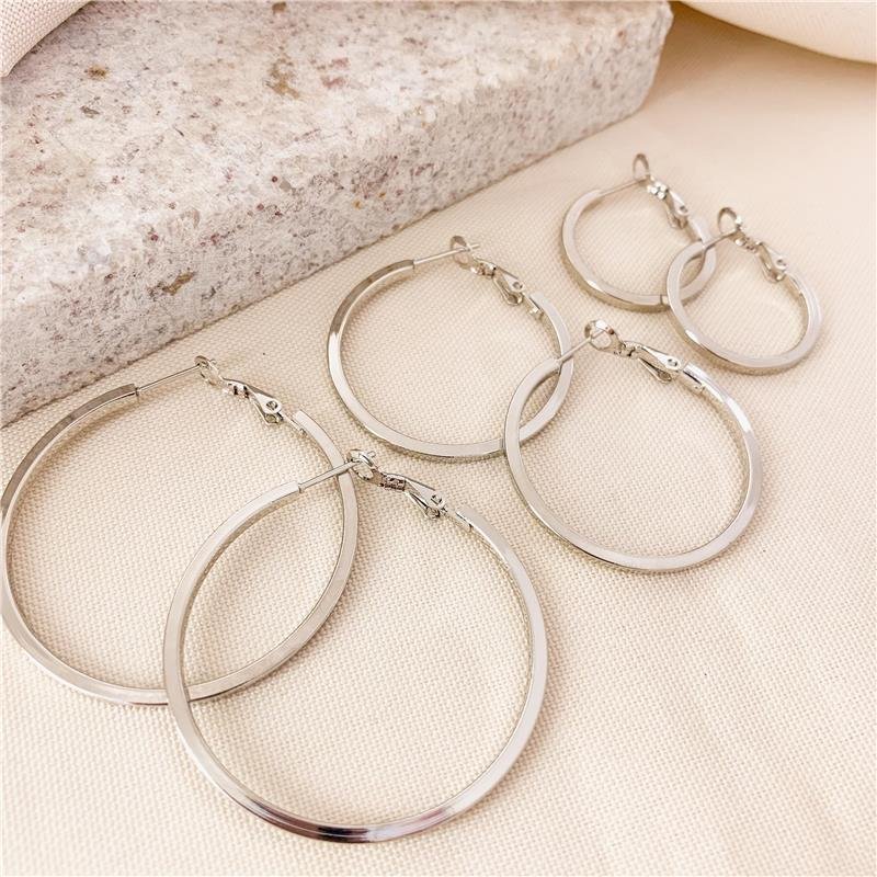 KIT DE ARGOLA FIO QUADRADO REDONDA