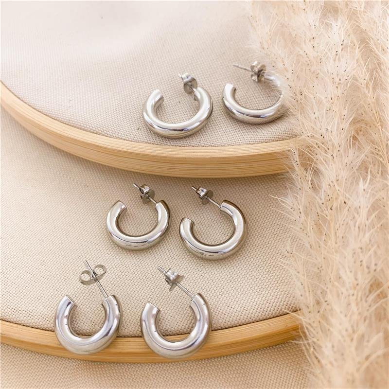 KIT DE ARGOLAS REDONDA FIO TUBO-AÇO INOX