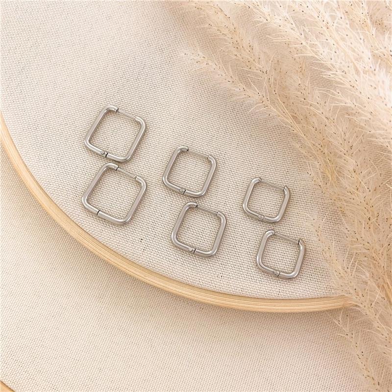 KIT DE ARGOLAS QUADRADA-AÇO INOX