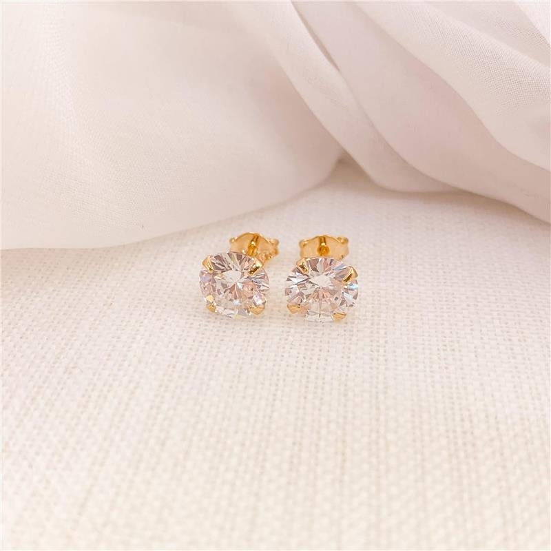 BRINCO SOLITÁRIO EM ZIRCÔNIA