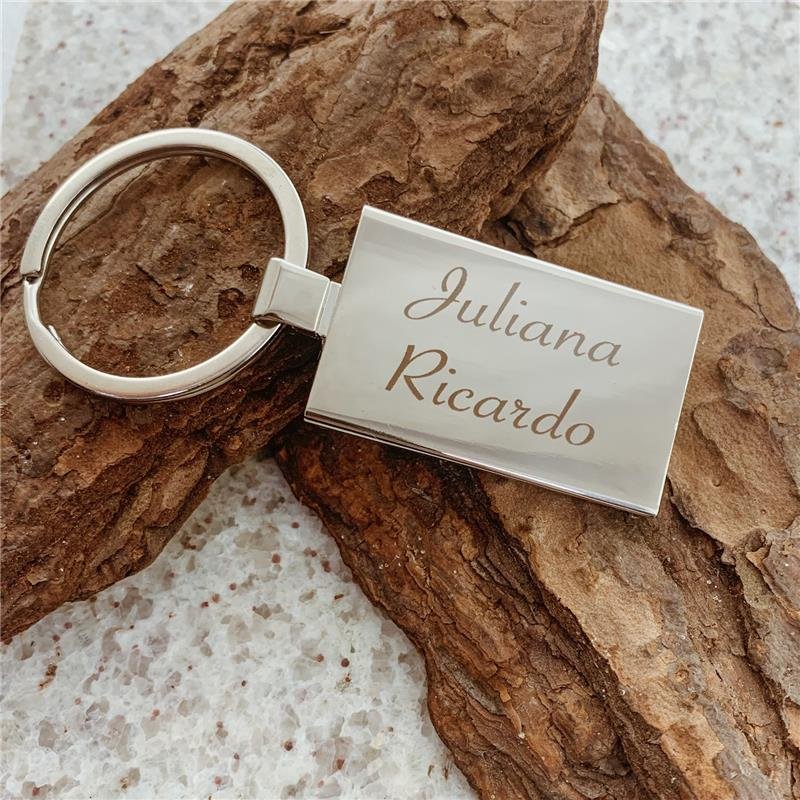 CHAVEIRO PERSONALIZADO FRENTE E VERSO FOTO/FRASE AÇO INOX