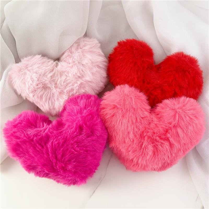 CHAVEIRO CORAÇÃO PELUCIADO-COR SORTIDA, CONFORME DISPONIBILIDADE EM ESTOQUE