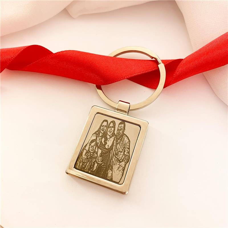 CHAVEIRO PERSONALIZADO FRENTE E VERSO FOTO/FRASE AÇO INOX
