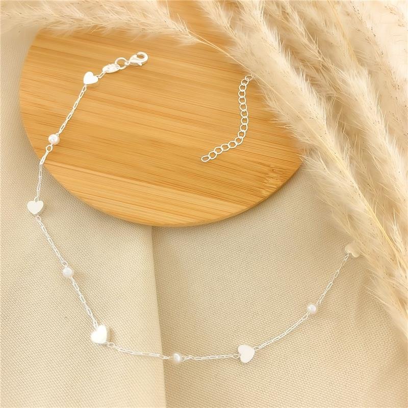CHOKER CORAÇÃO PÉROLA