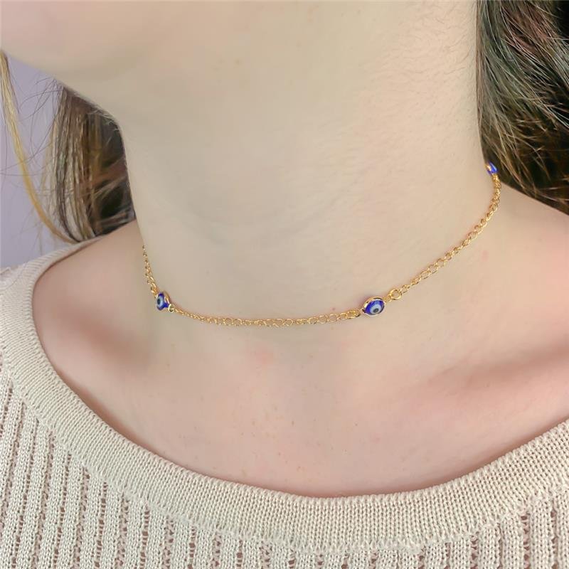 CHOKER ELOS OLHO GREGO