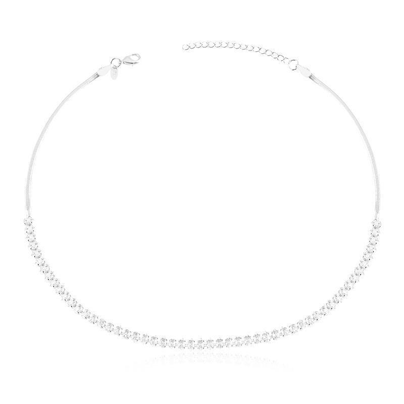 CHOKER FITA RIVIERA - CRISTAL