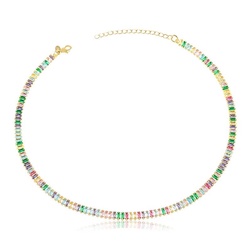 CHOKER RIVIERA RETANGULAR - COLORIDA