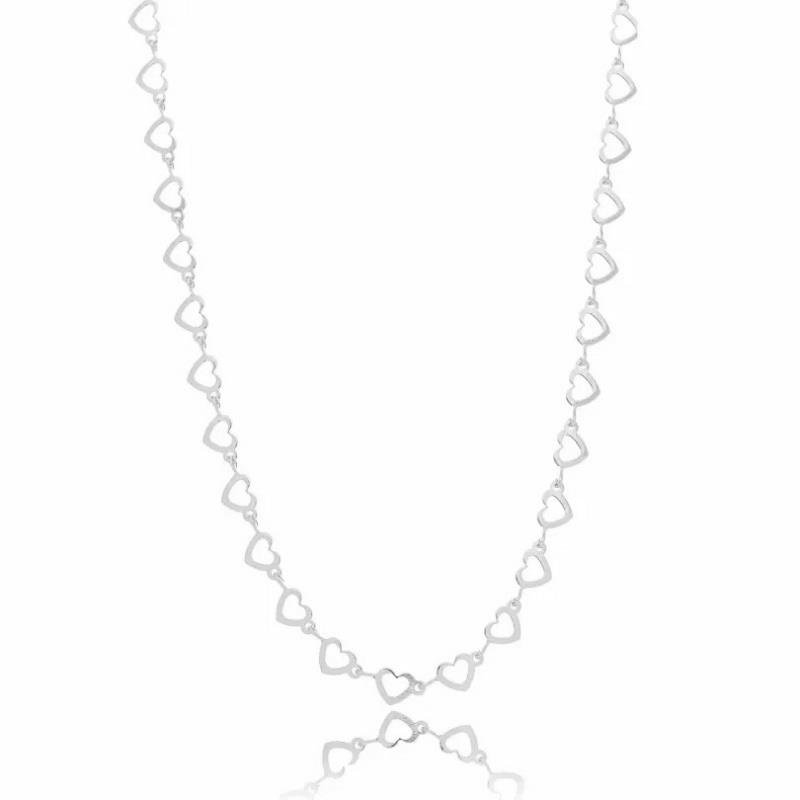 CHOKER ELOS CORAÇÕES VAZADO