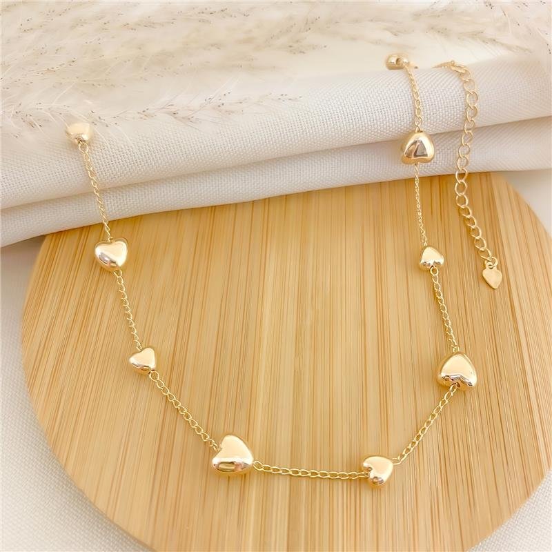 CHOKER CORAÇÕES LISO