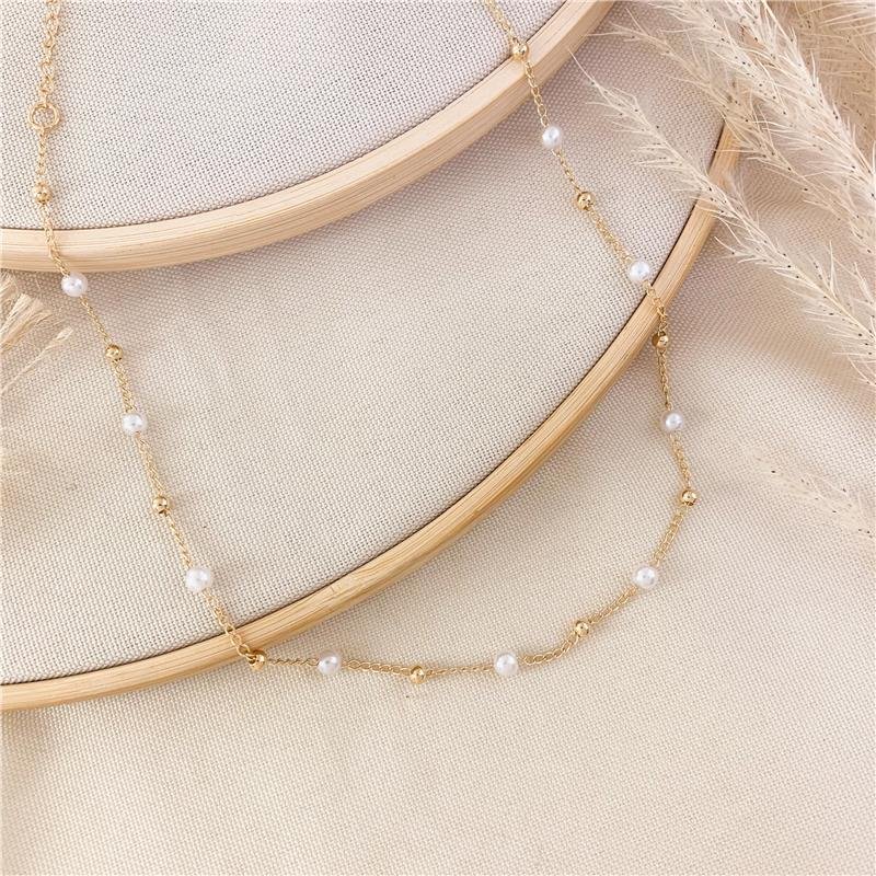 CHOKER PÉROLA BOLINHA LISA