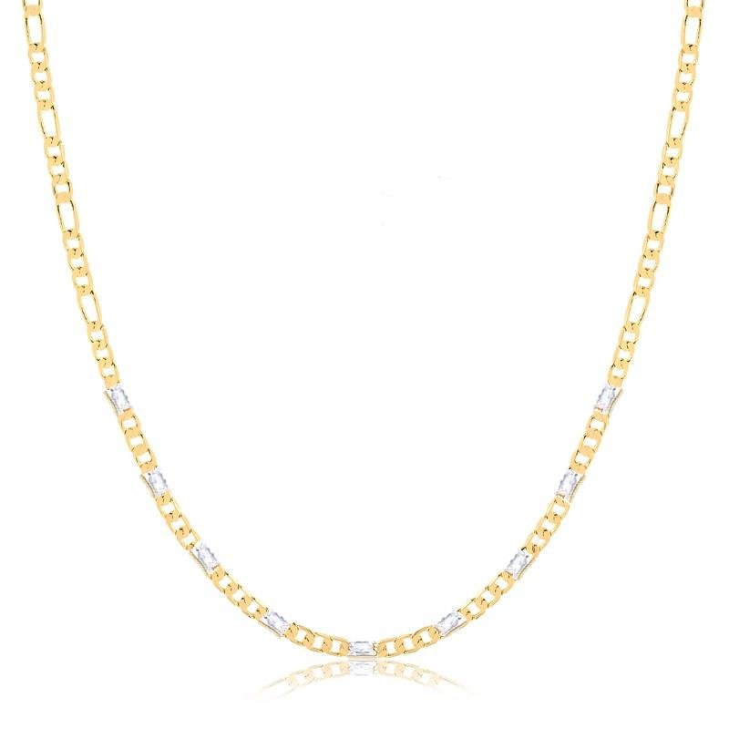 CHOKER ELOS COM PEDRINHAS - CRISTAL