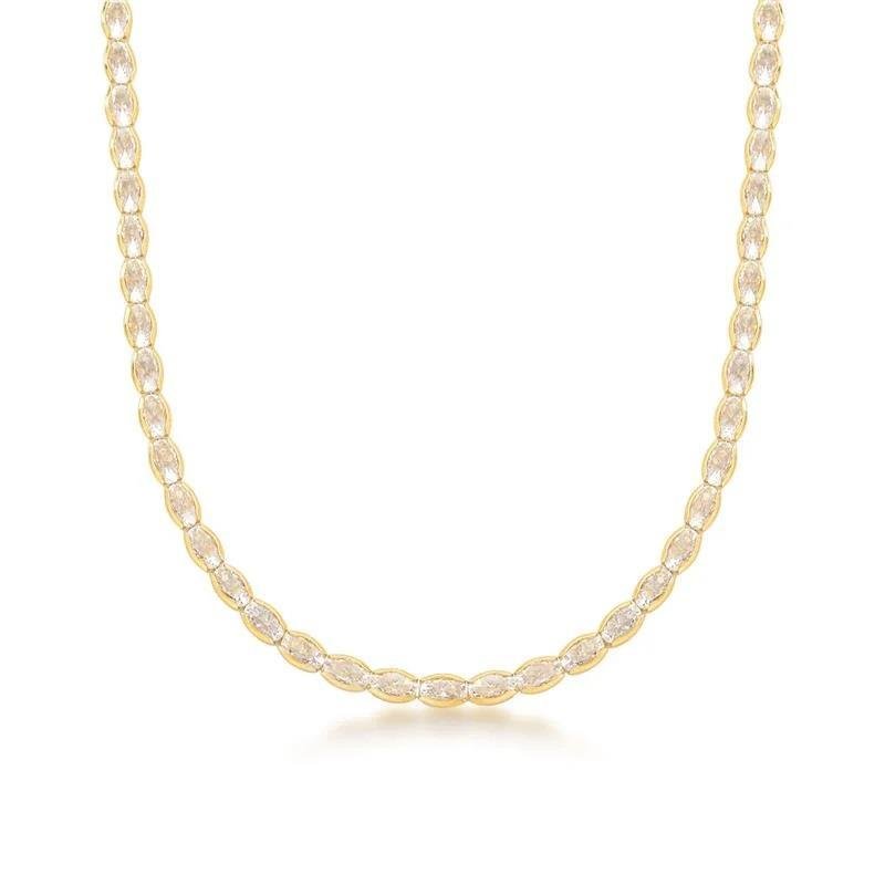 CHOKER RIVIERA OVAL - CRISTAL