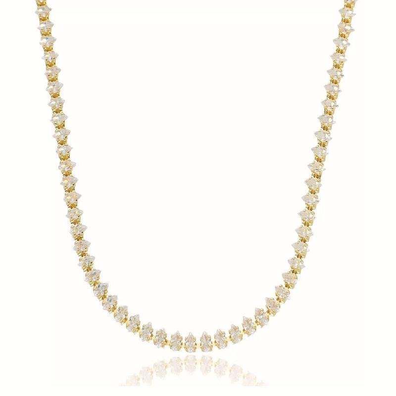 CHOKER RIVIERA NAVETE LOSANGO/4MM - CRISTAL