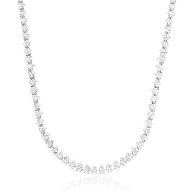 CHOKER RIVIERA NAVETE LOSANGO/4MM - CRISTAL