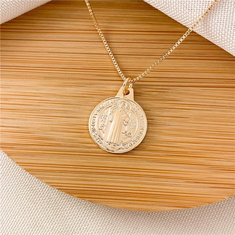 GARGANTILHA MEDALHA SÃO BENTO/1,5CM