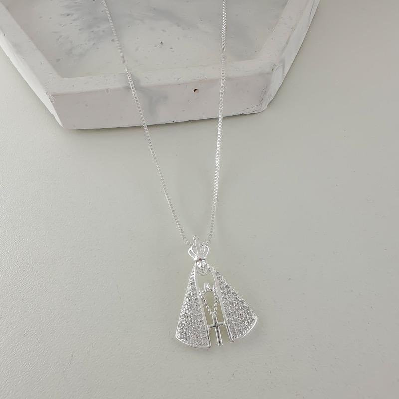 GARGANTILHA NOSSA SENHORA CRAVEJADA - CRISTAL