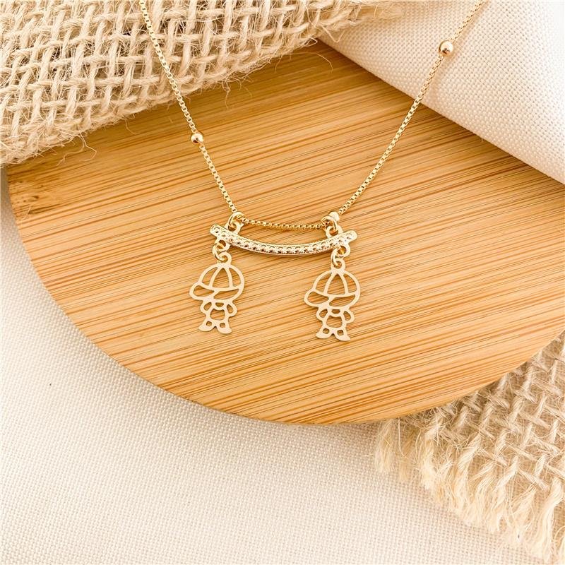 GARGANTILHA BOLINHA CANGA DOIS MENINOS