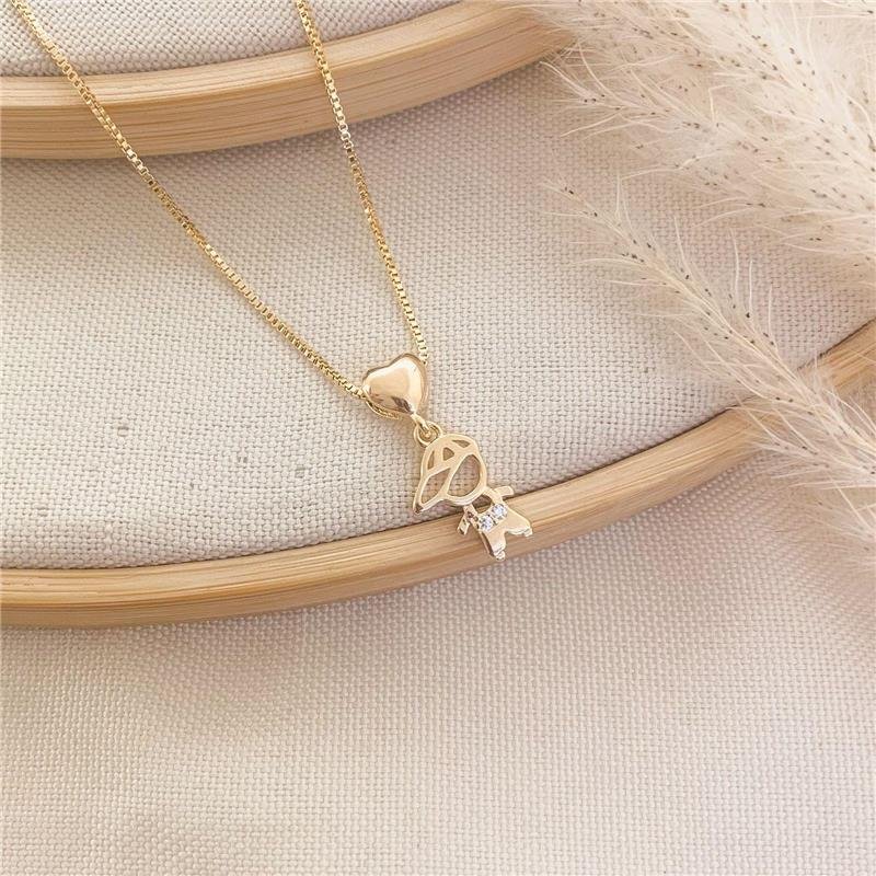 GARGANTILHA MENINO CRAVEJADO - CRISTAL